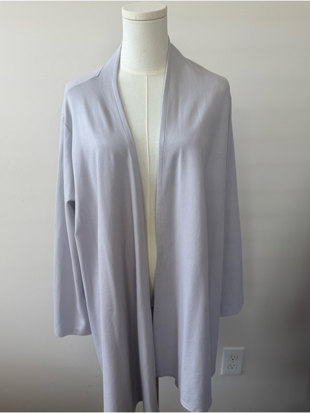 Bryn Walker Modal Blend Neutral Open Front Cardigan Sz S Oversized Minimalist